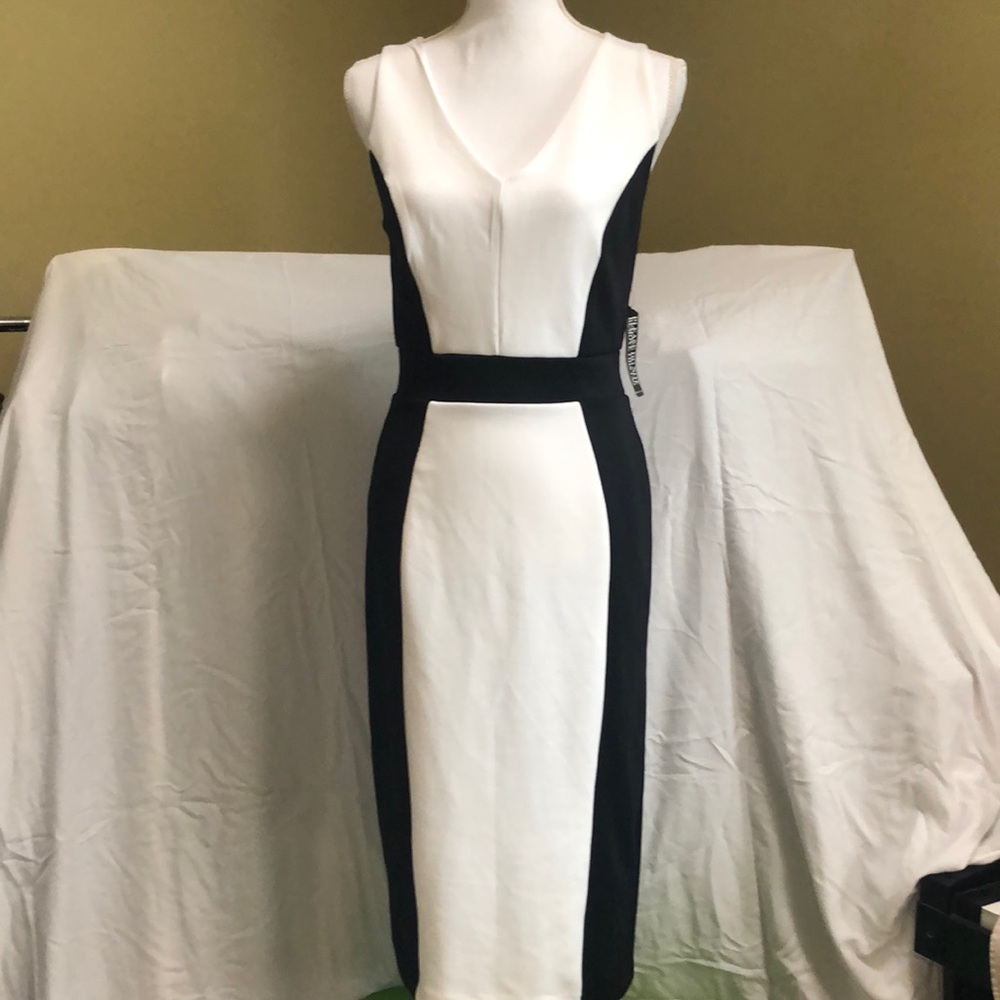 NY&C navy and white dress size Small. New with tags!